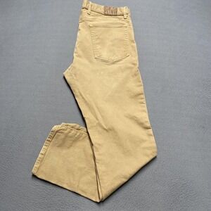 Gap Jeans Mens 36x32 Beige Slim Straight Twill Stretch Denim Casual Pants